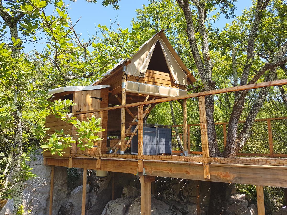 Cabanes Lodges Le Serviere Balazuc Exteriér fotografie